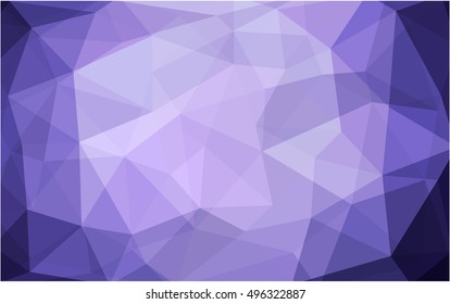Light purple blurry triangle template. A vague abstract illustration with gradient. The template can be used as a background for cell phones.