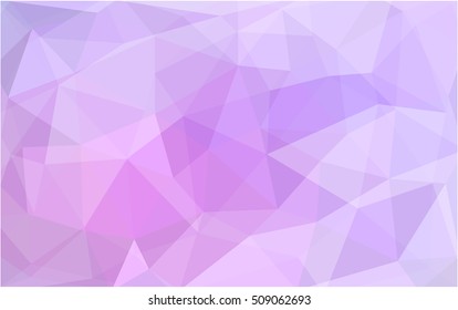 Light purple blurry triangle template. Shining illustration, which consist of triangles. The elegant pattern can be used as part of a brand book.