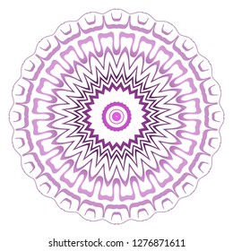 Light purple color mandala decoration. Vector illustration. Tribal ethnic fashion motif for paper, textile