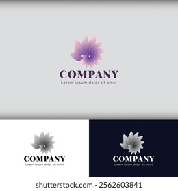 Light Purple Flower Logo Design: A Symbol of Tranquility, Grace, and Subtle Elegance