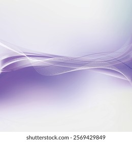 Light Purple Flowing Curves Background