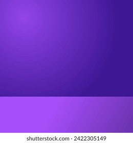 Light Purple Gradient Effect Background - Blank Purple interior studio room for advertising template.vector design