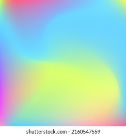 Light Purple Green Fluid Neon Background. Blue Water Blurred Curve Multicolor Swirl Gradient Mesh. Liquid Wavy Color Pink Dynamic Gradient Backdrop. Happy Rainbow Yellow Pastel Smooth Surface.