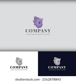 A Light Purple Logo Designed to Exude Serenity, Creativity, and Calm Through Gentle Hues, Fluid Shapes, and Subtle Symmetry, Capturing the Essence of Peace, Innovation, and Modern Aesthetics