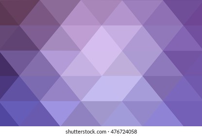 Light purple low poly background. Shining illustration, which consist of triangles. Brand-new design for your business.