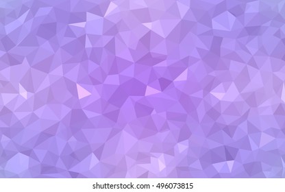 Light purple low poly background. Shining illustration, which consist of triangles. Brand-new design for your business.