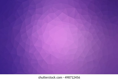 Light purple low poly background. Shining illustration, which consist of triangles. Brand-new design for your business.