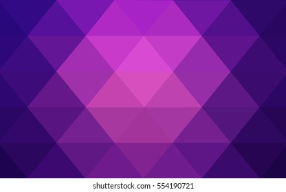 Light Purple Low poly crystal background. Polygon design pattern. Low poly vector illustration, low polygon background.