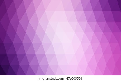 Light purple low poly template. Triangular geometric sample with gradient.  Brand-new style for your business design.