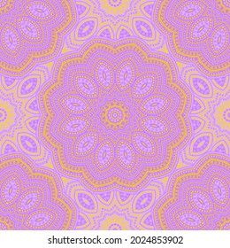 Light purple orange seamless pattern for textile design