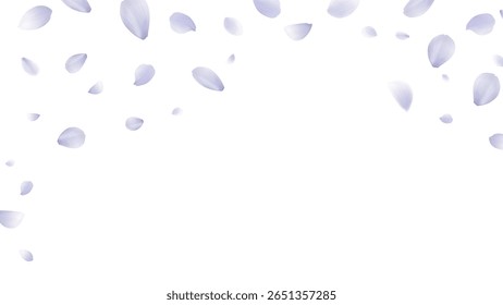 Light Purple Petal Cascade: Soft Background, Nature Therapy, Calm Relaxation