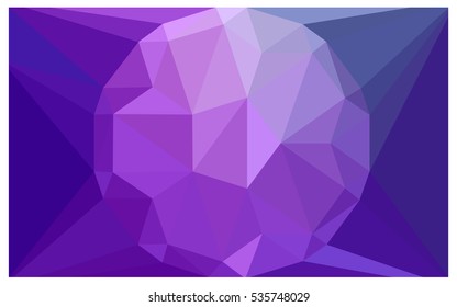 Light Purple Pink Low poly crystal background. Polygon design pattern. Low poly vector illustration, low polygon background.