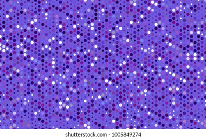 Light Purple, Pink vector abstract pattern with circles. Geometry template for your business design. Background with colored spheres.