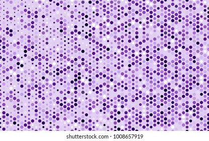 Light Purple, Pink vector abstract pattern with circles. Geometry template for your business design. Background with colored spheres.