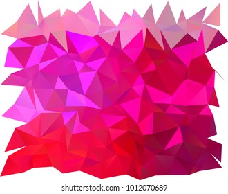 Light Purple, Pink vector abstract mosaic pattern. Shining illustration, which consist of triangles. Triangular pattern for your business design.