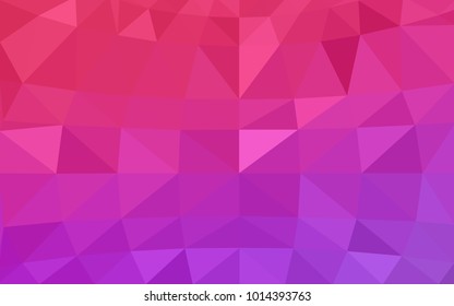 Light Purple, Pink vector abstract textured polygonal background. Blurry triangle design. Pattern can be used for background.