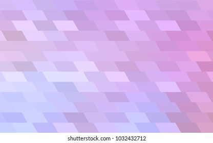 Light Purple, Pink vector abstract textured polygonal background. Blurry rectangular design. The pattern with repeating rectangles can be used for background.