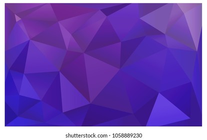 Light Purple, Pink vector abstract textured polygonal background. Blurry triangle design. Pattern can be used for background.