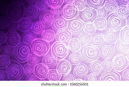 Light Purple, Pink vector abstract doodle template. Creative illustration in blurred style with roses. The template can be used as a background for cell phones.