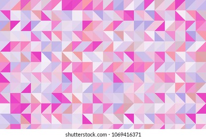 Light Purple, Pink vector abstract mosaic background. Colorful illustration in abstract style with gradient. A completely new template for your business design.