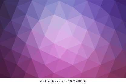 Light Purple, Pink vector abstract mosaic backdrop. Glitter abstract illustration with an elegant design. Textured pattern can be used for background.