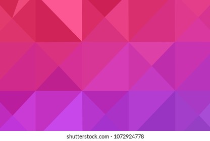Light Purple, Pink vector abstract polygonal template. A completely new color illustration in a  polygonal style. A new texture for your design.