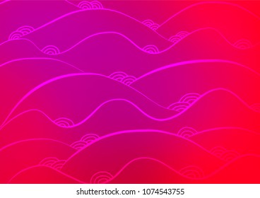 Light Purple, Pink vector abstract doodle template. A completely new color illustration in doodle style. The textured pattern can be used for website.