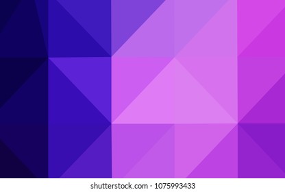 Light Purple, Pink vector abstract polygonal background. A completely new color illustration in a  polygonal style. Brand-new style for your business design.