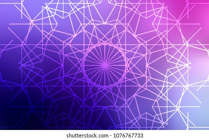Light Purple, Pink vector abstract doodle template. An elegant bright illustration with lines drawn by child in Natural style. The pattern can be used for coloring books and pages for kids.