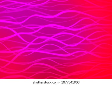 Light Purple, Pink vector abstract doodle template. An elegant bright illustration with lines in Natural style. A new texture for your design.