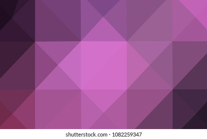 Light Purple, Pink vector abstract mosaic pattern. Modern geometrical abstract illustration with gradient. The polygonal design can be used for your web site.