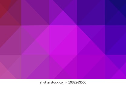 Light Purple, Pink vector abstract polygonal template. Creative geometric illustration in Origami style with gradient. A new texture for your design.