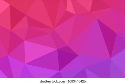 Light Purple, Pink vector abstract polygonal background. Colorful abstract illustration with gradient. A completely new design for your business.