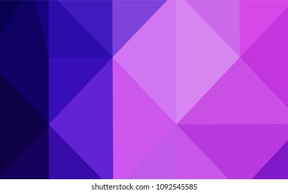 Light Purple, Pink vector abstract mosaic pattern. Colorful illustration in polygonal style with gradient. A new texture for your design.