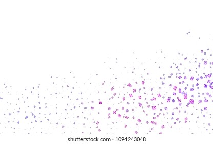 Light Purple, Pink vector abstract colorful background, which consist of triangles. Pattern with colored triangles on white background.
