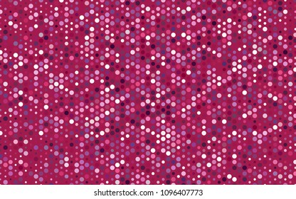 Light Purple, Pink vector abstract pattern with circles. Geometry template for your business design. Background with colored spheres.