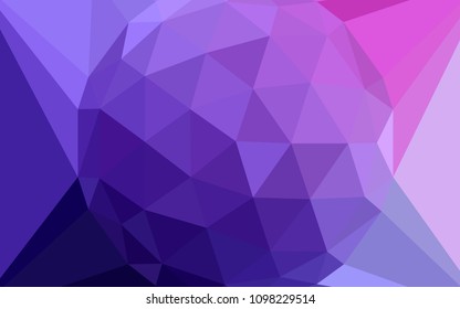 Light Purple, Pink vector abstract mosaic background with a diamond. Colorful illustration with gradient. Brand new design for your business.
