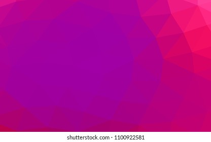 Light Purple, Pink vector abstract mosaic abstract mosaic. Glitter abstract illustration with an elegant design. The textured pattern can be used for background.