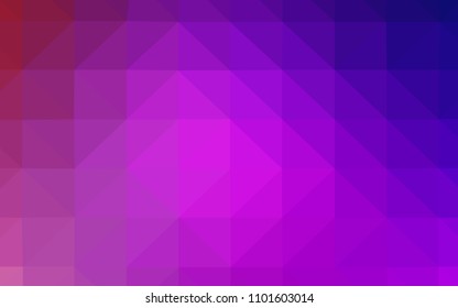 Light Purple, Pink vector abstract mosaic backdrop. Geometric illustration in Origami style with gradient.  A completely new design for your leaflet.