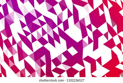 Light Purple, Pink vector abstract polygonal template. Brand new colored illustration in blurry style with gradient. The completely new template can be used for your brand book.