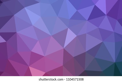 Light Purple, Pink vector abstract polygonal pattern. Modern abstract illustration with triangles. New template for your brand book.