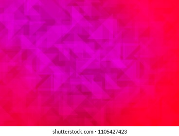Light Purple, Pink vector abstract polygonal texture. A vague abstract illustration with gradient. The polygonal design can be used for your web site.