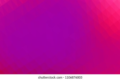 Light Purple, Pink vector abstract mosaic backdrop. A vague abstract illustration with gradient. The completely new template can be used for your brand book.