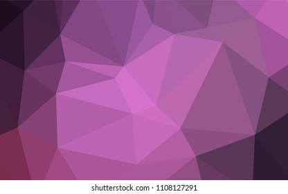 Light Purple, Pink vector abstract mosaic backdrop. A completely new color illustration in a  polygonal style. A completely new design for your business.