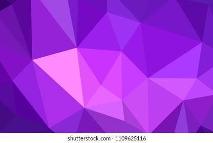 Light Purple, Pink vector abstract polygonal template. Polygonal abstract illustration with gradient. A new texture for your web site.