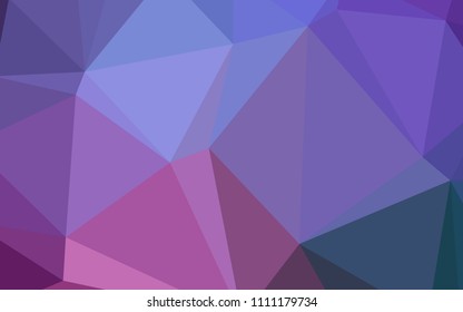 Light Purple, Pink vector abstract polygonal pattern. Geometric illustration in Origami style with gradient.  Textured pattern can be used for background.
