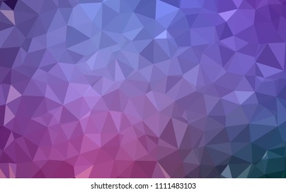 Light Purple, Pink vector abstract polygonal pattern. Geometric illustration in Origami style with gradient.  Brand new style for your business design.