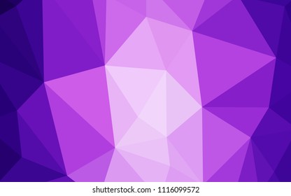 Light Purple, Pink vector abstract polygonal background. A sample with polygonal shapes. New template for your brand book.