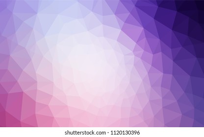 Light Purple, Pink vector abstract mosaic pattern. Colorful illustration in polygonal style with gradient. Pattern for a brand book's backdrop.
