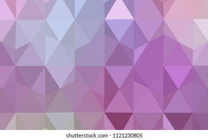 Light Purple, Pink vector abstract polygonal background. Elegant bright polygonal illustration with gradient. A new texture for your web site.